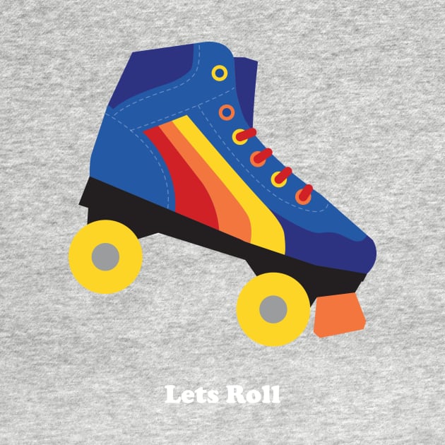 Rollerskate with text by lauradanby